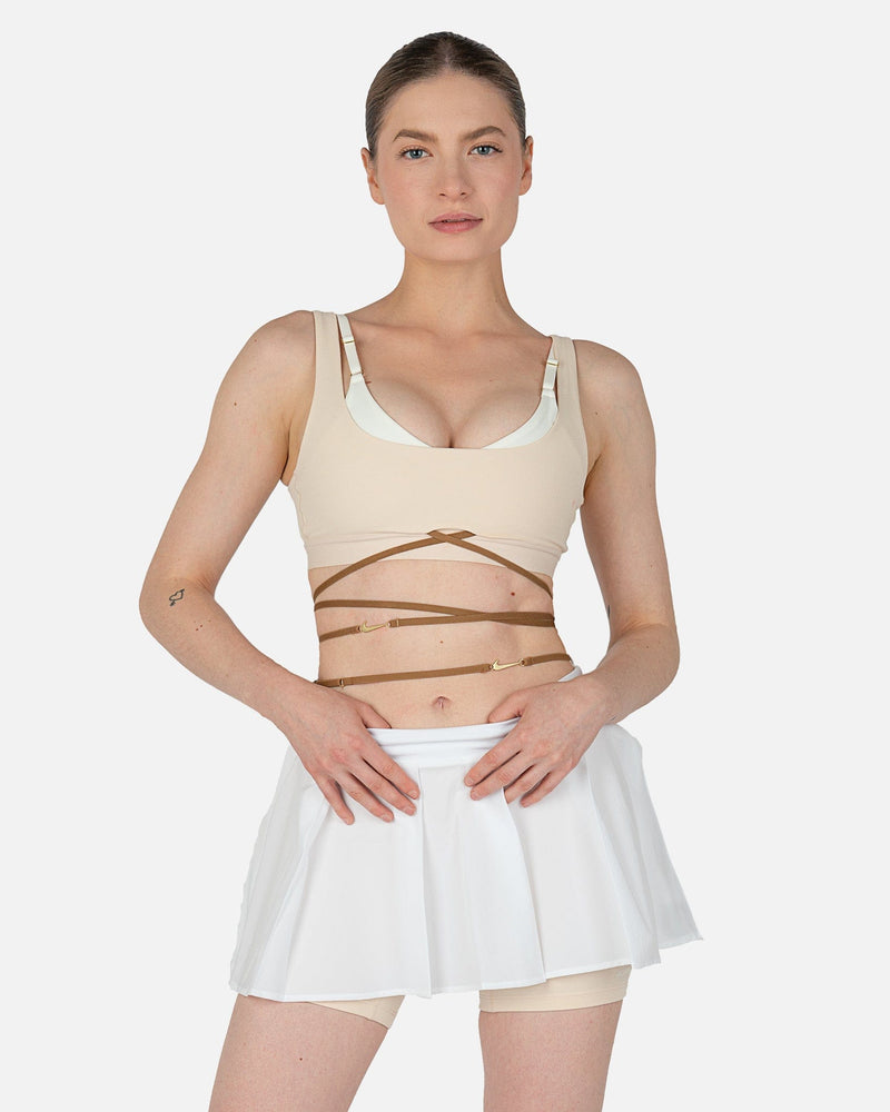 Nike Women Tops Jacquemus Bra in Pearl/White