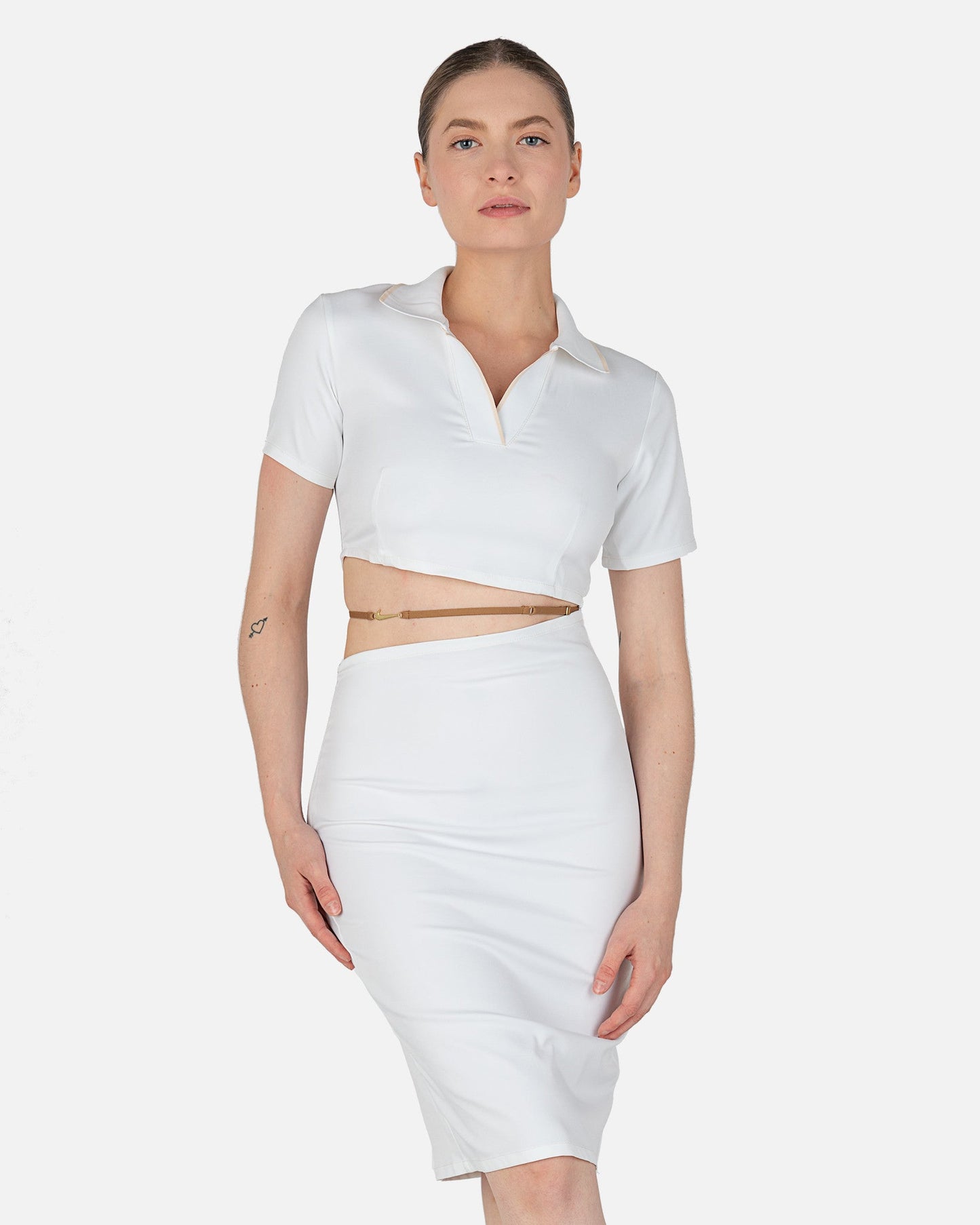Jacquemus Dress in Pearl/White – SVRN Jacquemus Dress in Pearl/White – SVRN