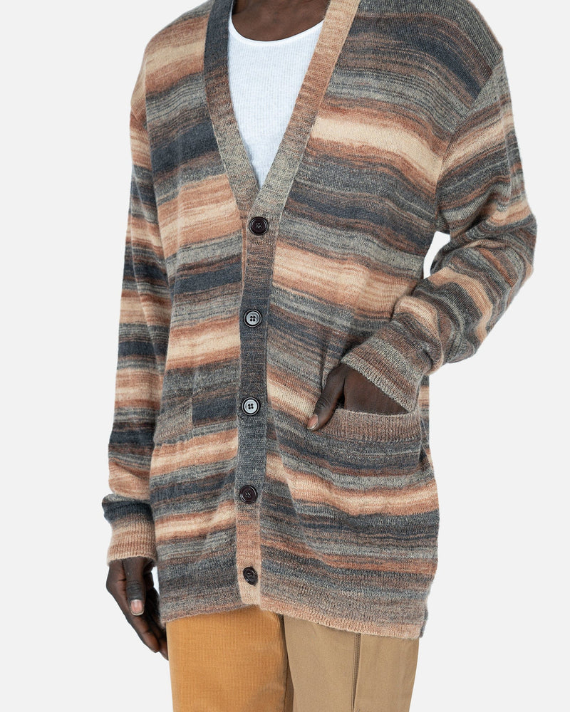 Dries Van Noten mens sweater Jaoud Cardigan in Brown