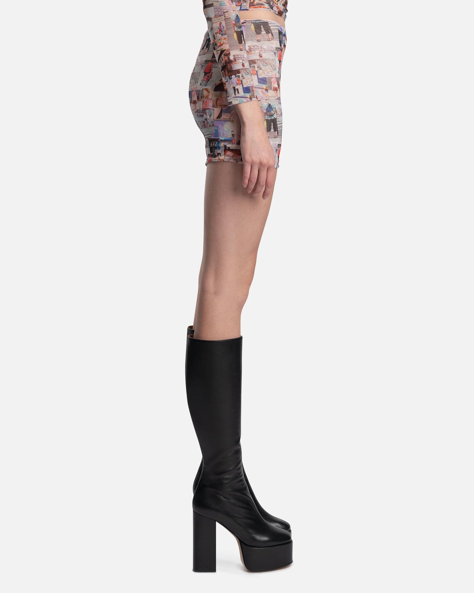 Sandy Liang Women Skirts Jed Skirt in Moodboard Print
