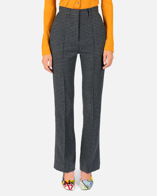 Nanushka Women Pants Juliet Wool Pants in Grey Houndstooth