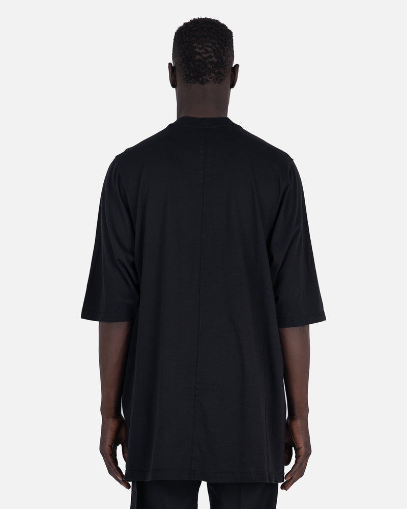 【関税＆送料込み】Rick Owens 'Jumbo' Black Round Neck T-Sh Rick Owens cotton t-shirt Jumbo T-Shirt PRM EU