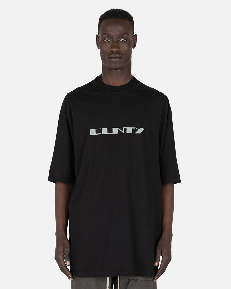 Rick Owens DRKSHDW Men's Shirts Jumbo SS T-Shirt in Black/Oyster