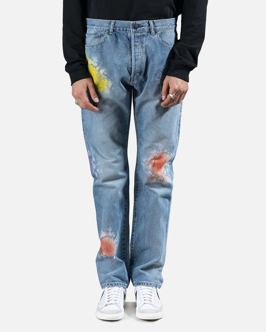John Elliott Men's Jeans Kane 2 Denim in Shibori Bloom
