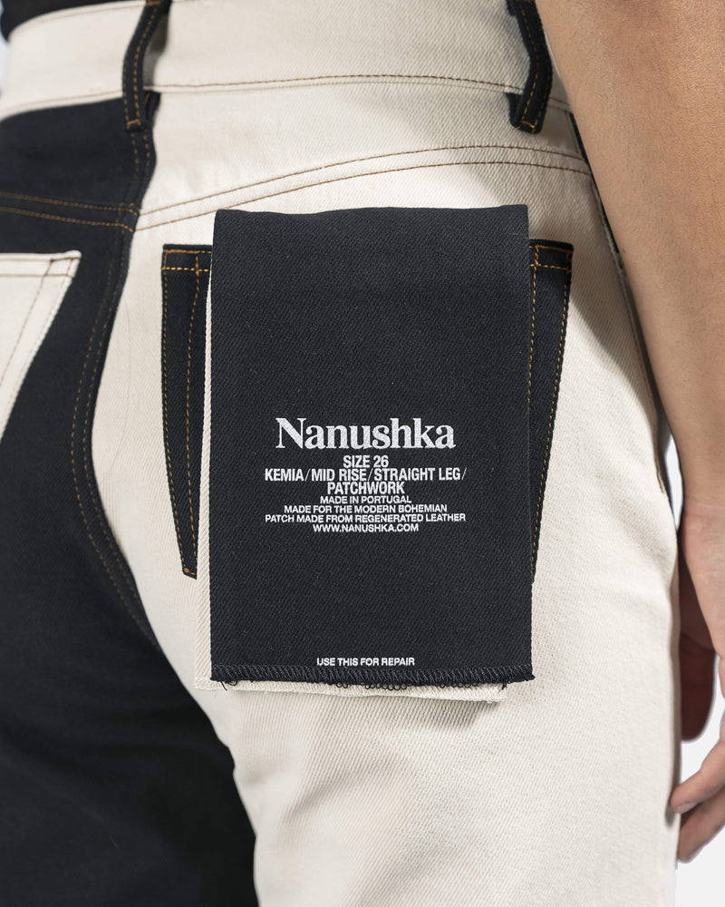Nanushka Women Pants Kemia Jeans in Black/Off-White