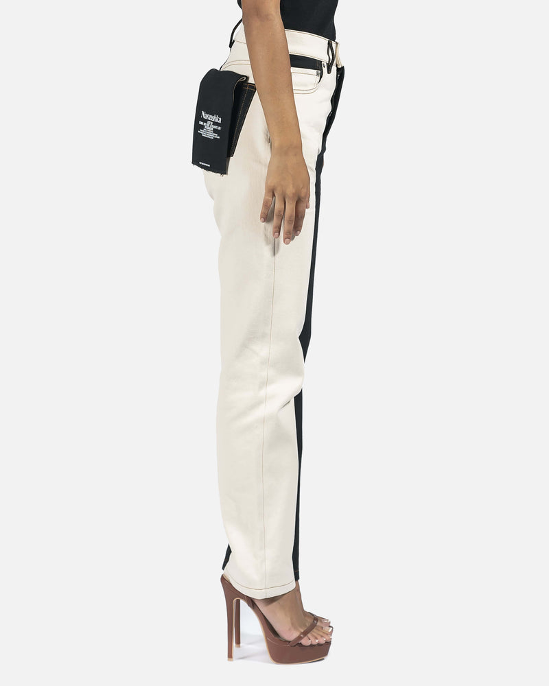 Nanushka Women Pants Kemia Jeans in Black/Off-White