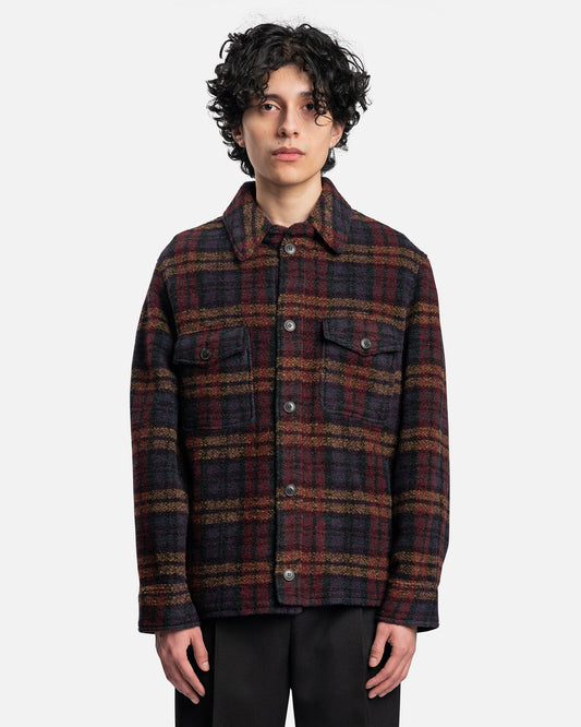 Isabel Marant Homme Men's Coat Kervont Coat in Multicolor Black