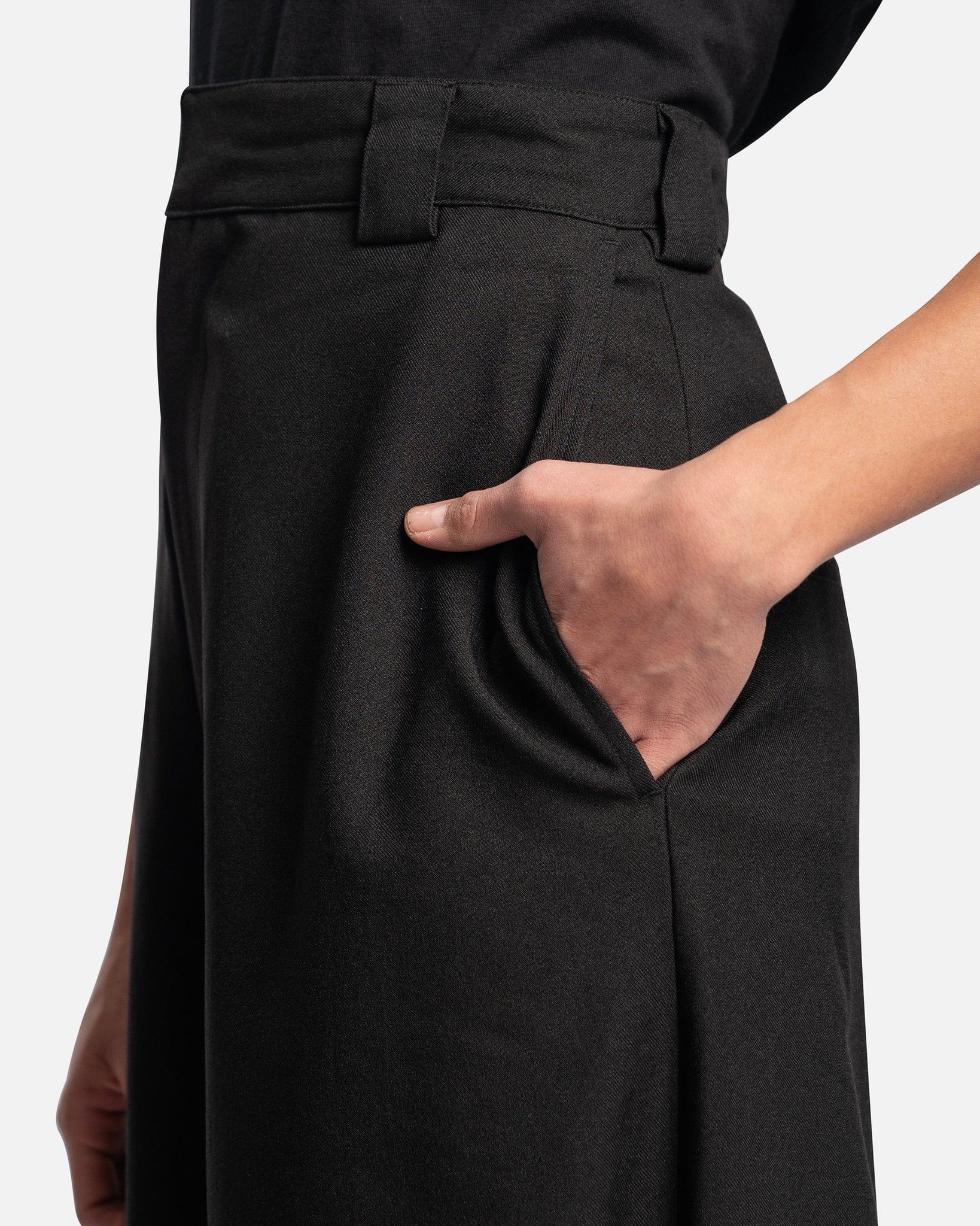 Willy Chavarria Men's Pants Kickback Pants in Jet Black