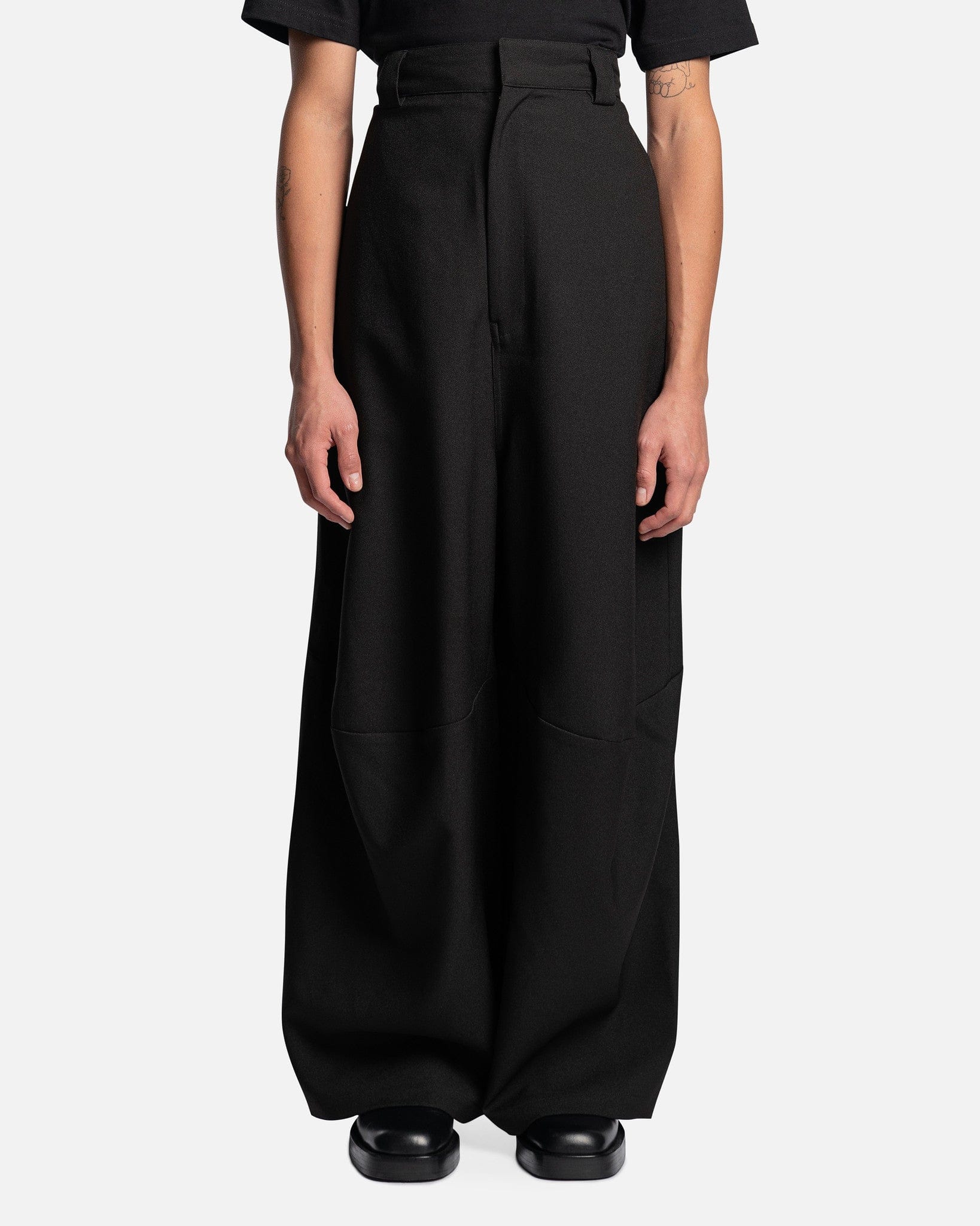 Willy Chavarria Men's Pants Kickback Pants in Jet Black