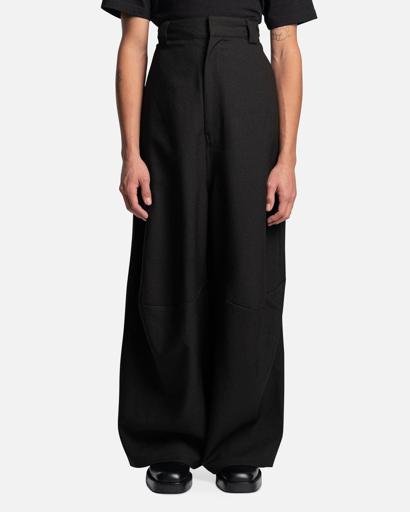 Willy Chavarria Men's Pants Kickback Pants in Jet Black