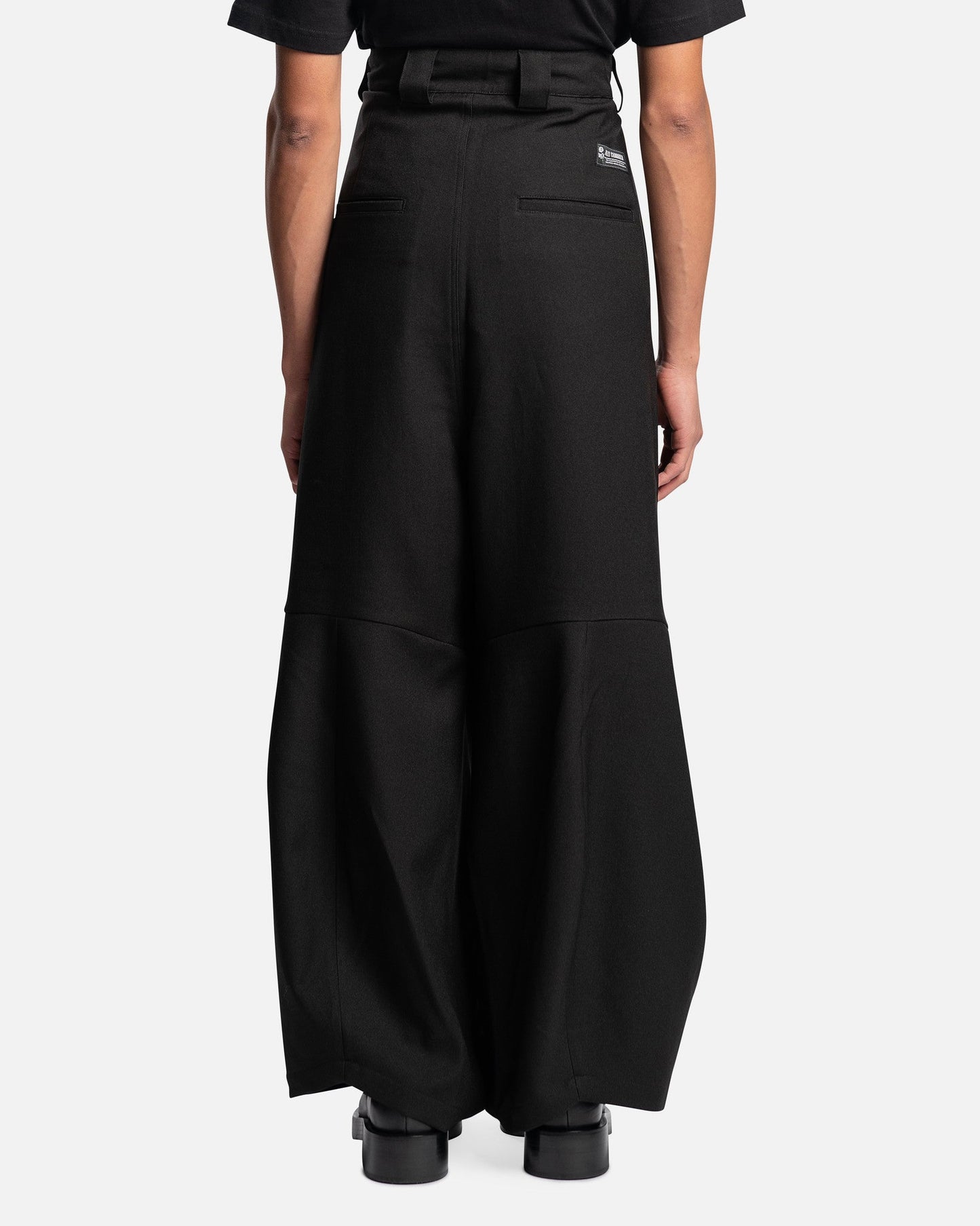 Willy Chavarria Men's Pants Kickback Pants in Jet Black