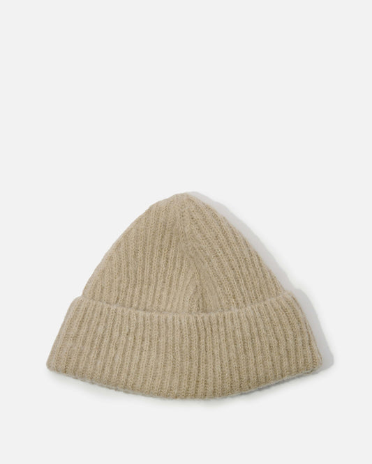Our Legacy Men's Hats Knit Hat in Desert Snow Silk Wool