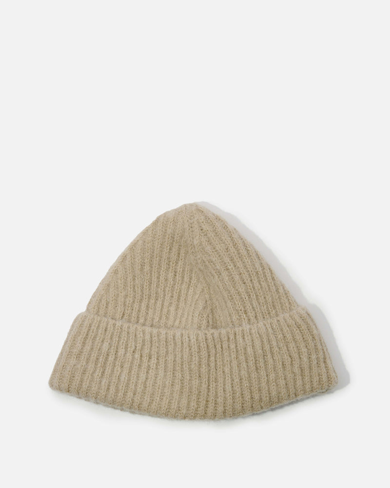 Our Legacy Men's Hats Knit Hat in Desert Snow Silk Wool