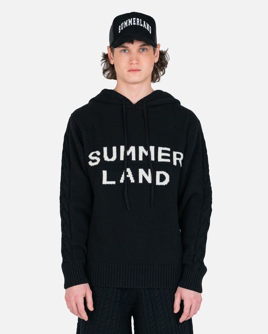 NAHMIAS Men's Sweatshirts Knit Hoodie in Black