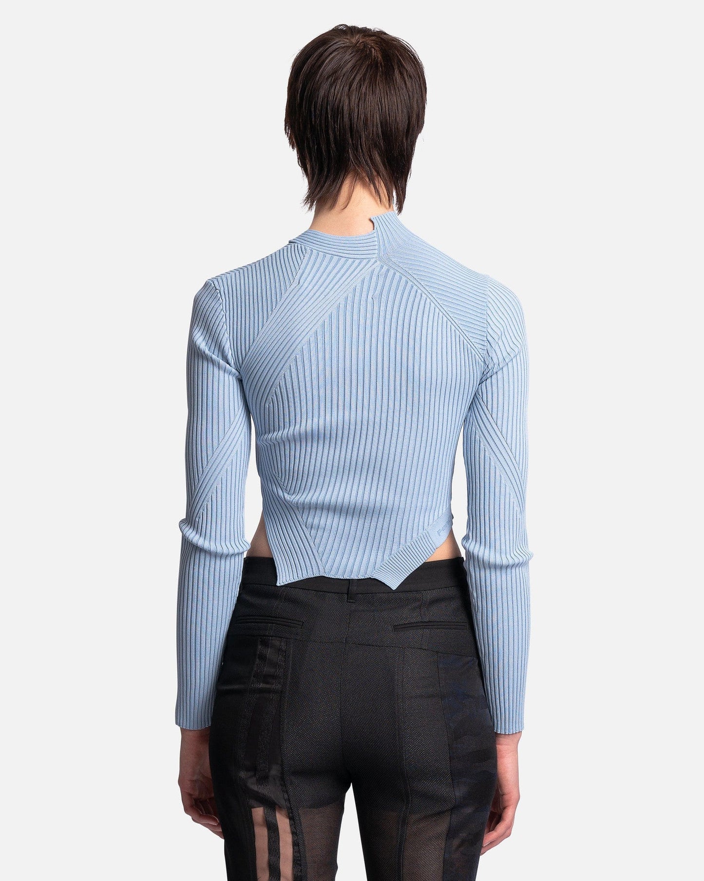 Feng Chen Wang Women Tops Knit Long Sleeve Top in Blue