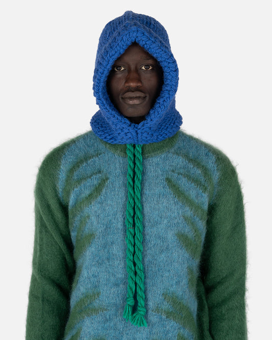 JORDAN Women Sneakers O/S Knitted Hood in Blue/Green