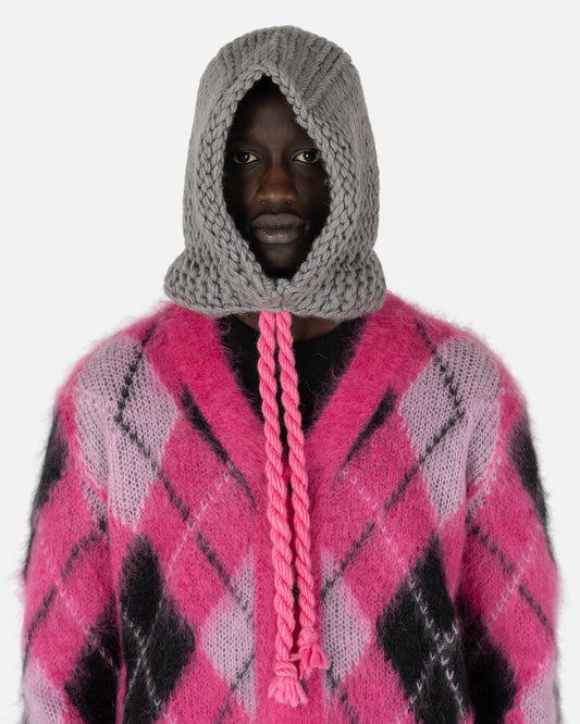 JORDAN Women Sneakers O/S Knitted Hood in Grey Melange/Pink
