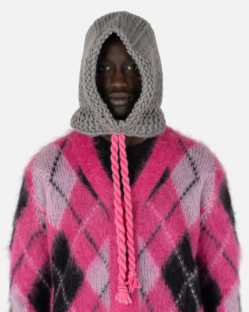 JORDAN Women Sneakers O/S Knitted Hood in Grey Melange/Pink