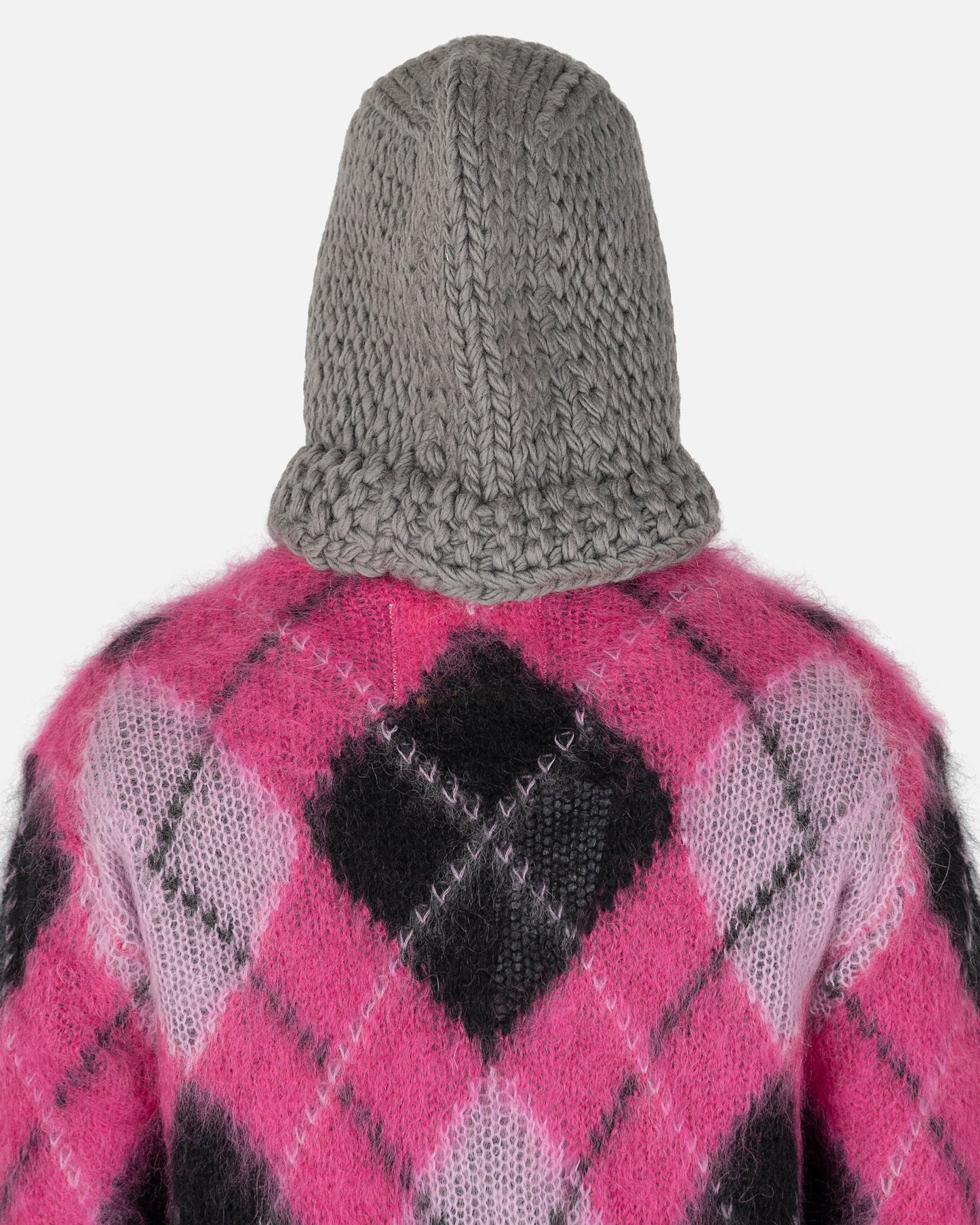 JORDAN Women Sneakers O/S Knitted Hood in Grey Melange/Pink