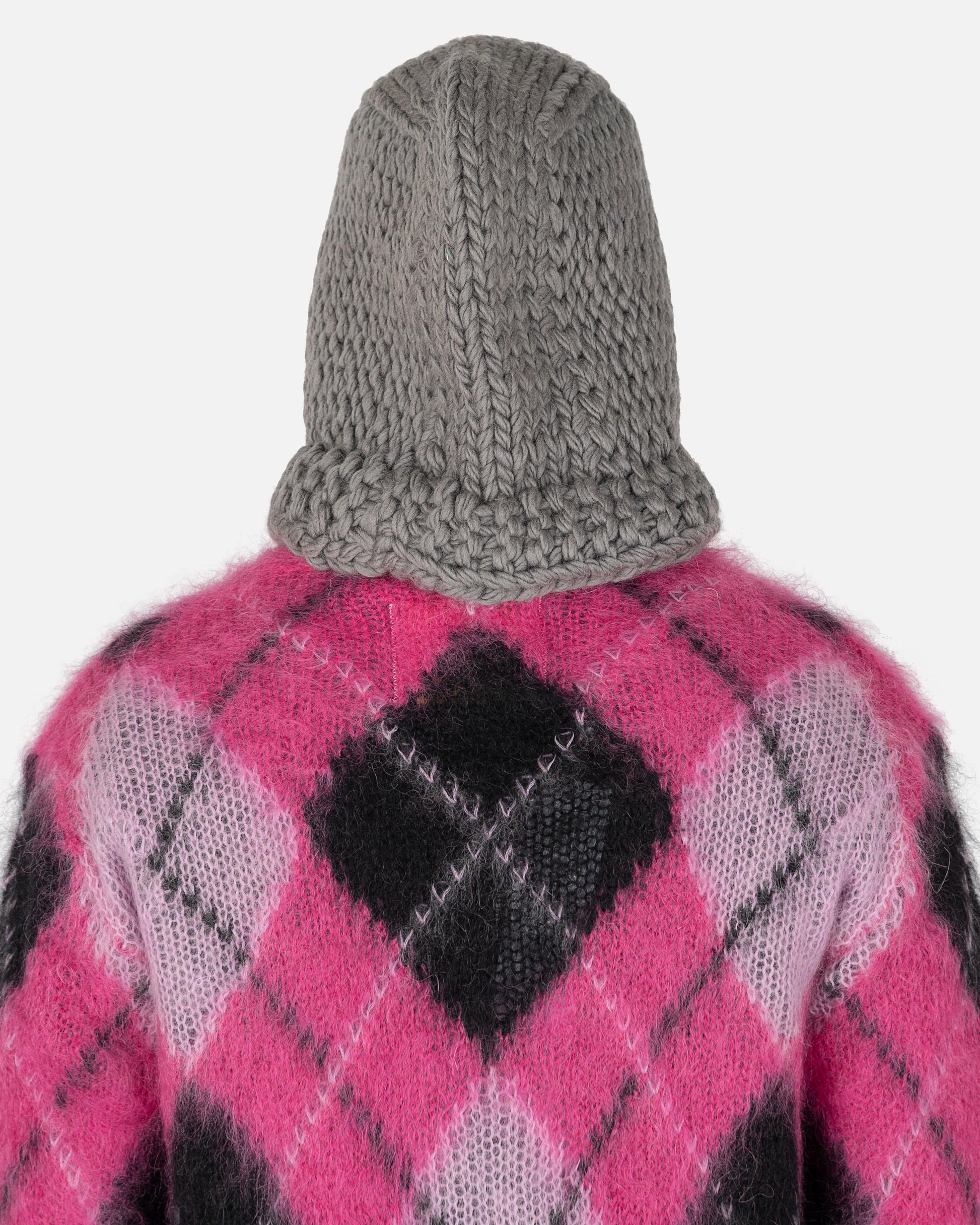 JORDAN Women Sneakers O/S Knitted Hood in Grey Melange/Pink