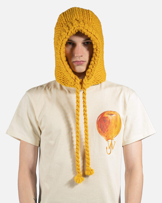JW Anderson Scarves Knitted Hood in Mustard