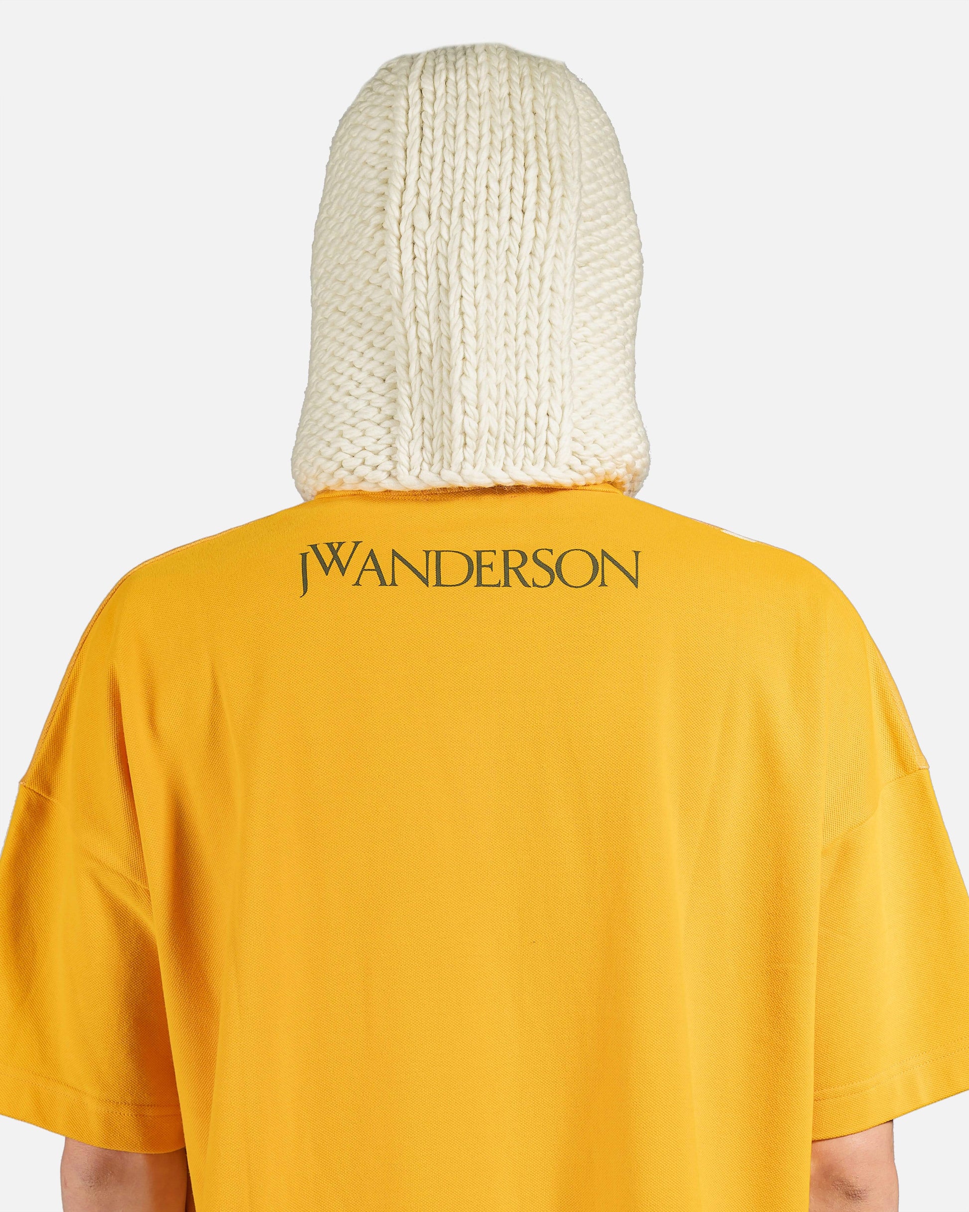 JW Anderson Scarves Knitted Hood in Off-White