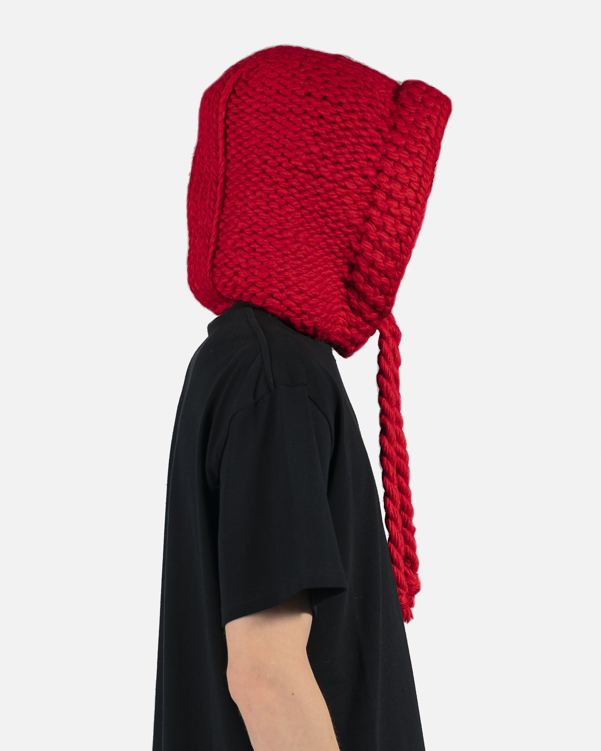 JW Anderson Scarves Knitted Hood in Red