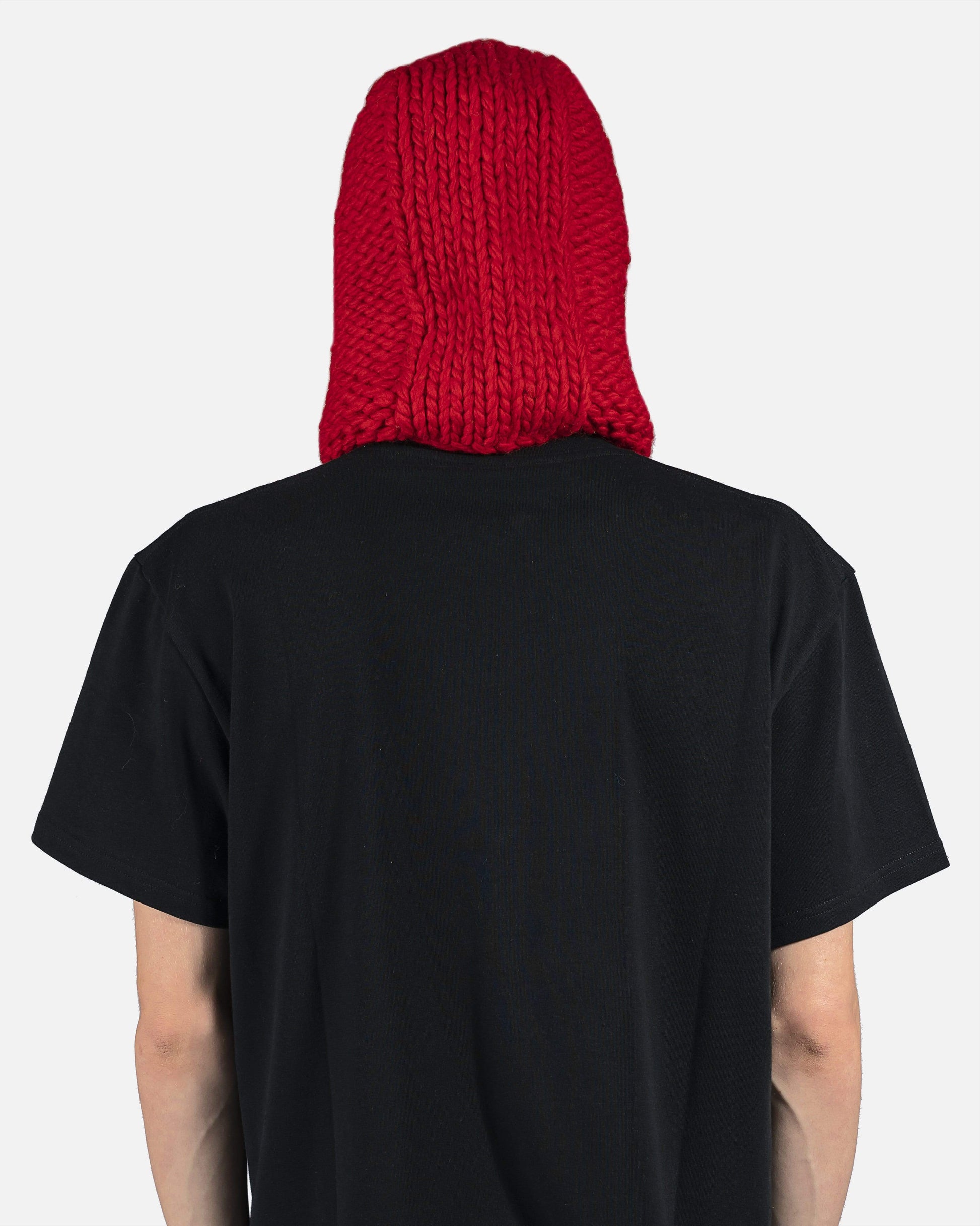 JW Anderson Scarves Knitted Hood in Red