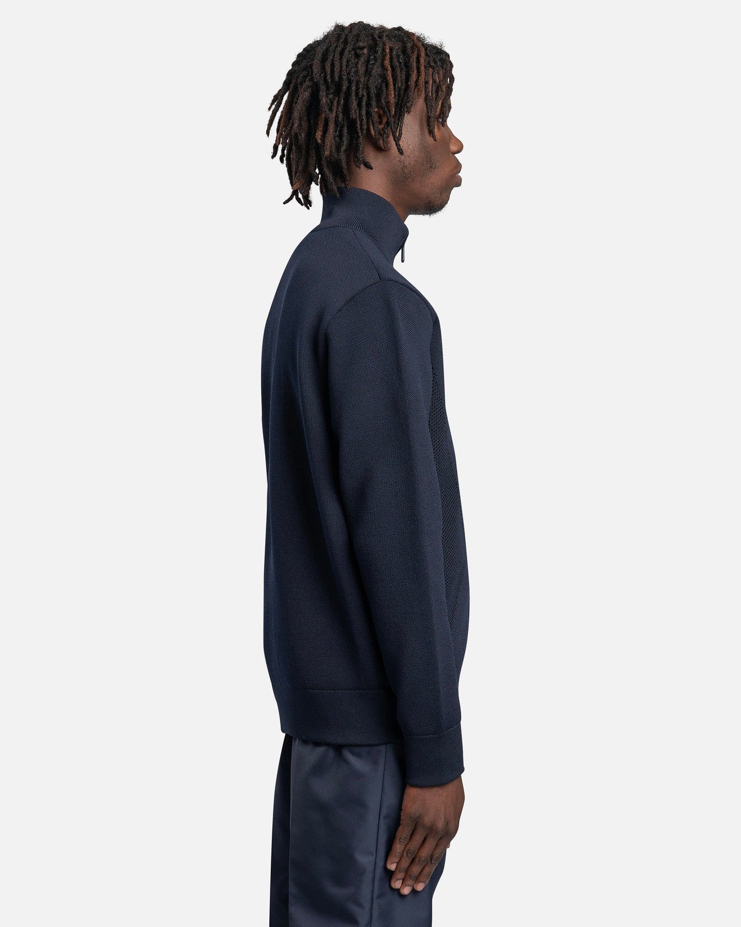 Botter Men's Sweater Knitted Zip Cardigan in Navy