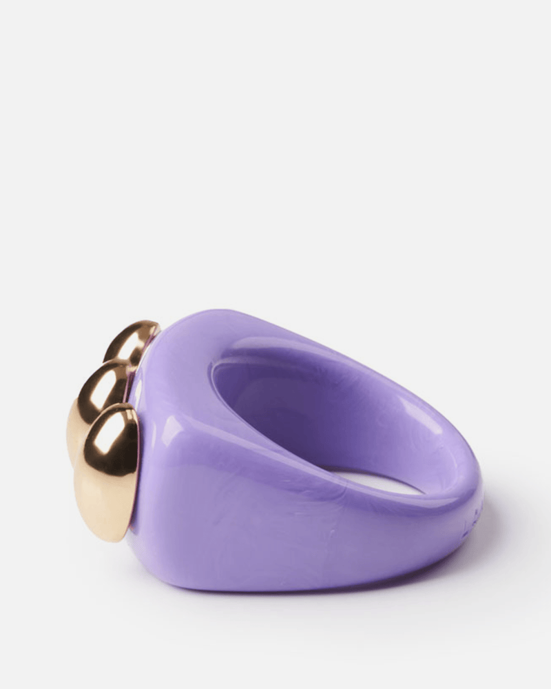 La Manso Jewelry Knuckle Duster Ring in Lilac
