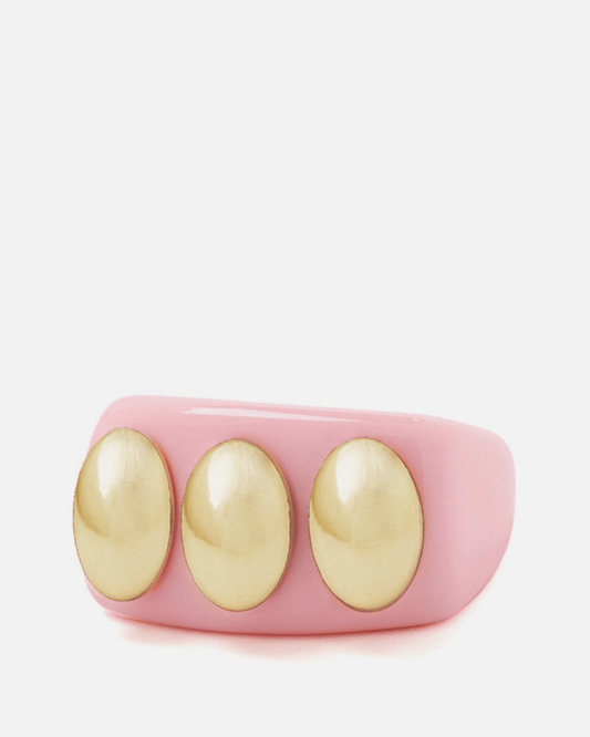 La Manso Jewelry Knuckle Duster Ring in Pink