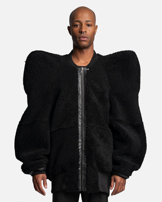 Rick Owens Men's Jackets Kunst Bomber Jacket in Black