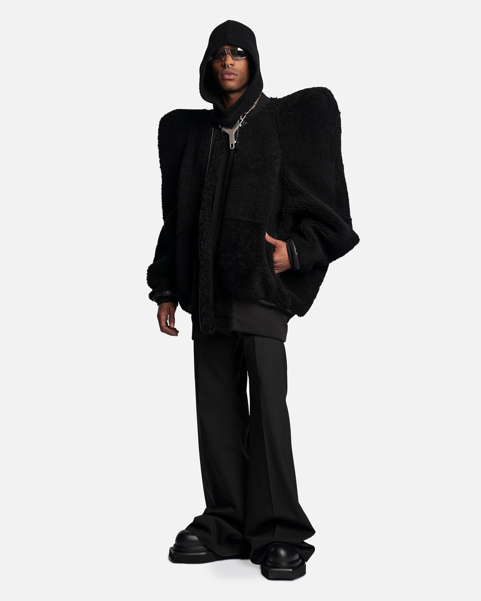 Rick Owens Men's Jackets Kunst Bomber Jacket in Black