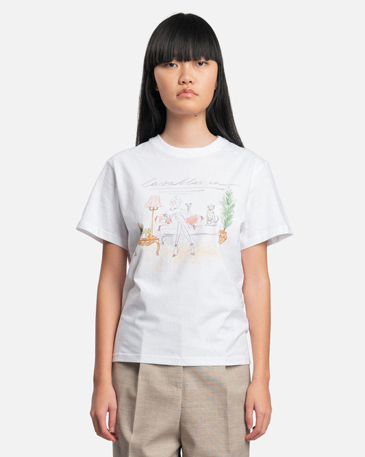Casablanca Women T-Shirts L'Appartement De Reve T-Shirt in White
