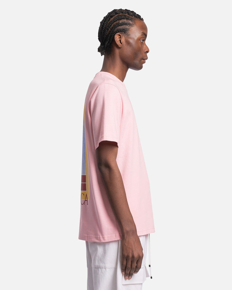 Casablanca Men's T-Shirts L'Arche de Jour T-Shirt in Pink