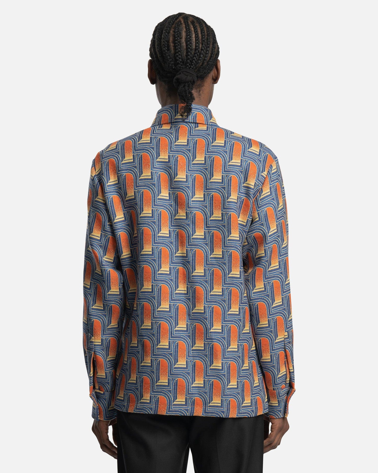 Casablanca Men's Jackets L'Arche De Nuit Jacquard Shirt Jacket in Multicolor