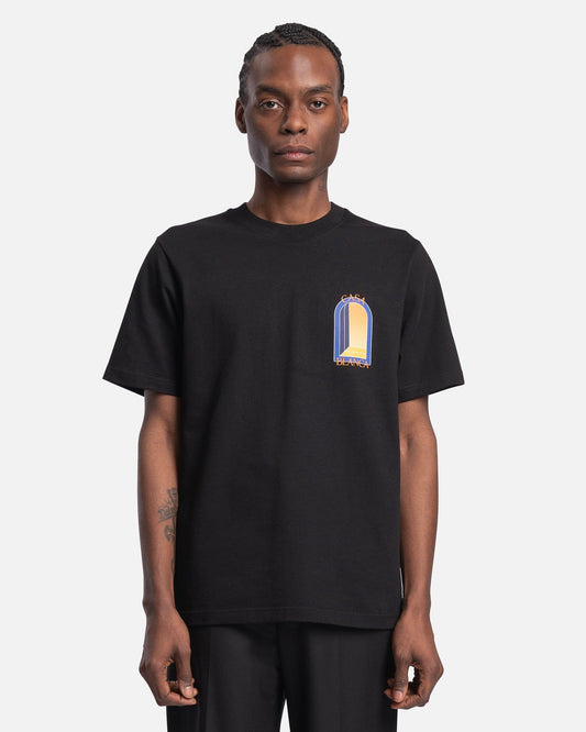 Casablanca Men's T-Shirts L'Arche de Nuit T-Shirt in Black