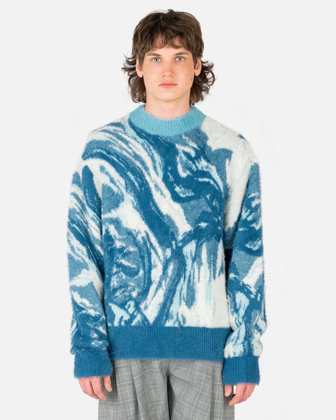 m*e様 FENG CHEN WANG DISTRESSED KNIT SWEA Feng Chen Wang Green Yu Zu Xie Ripped Jacquard Cardigan Feng