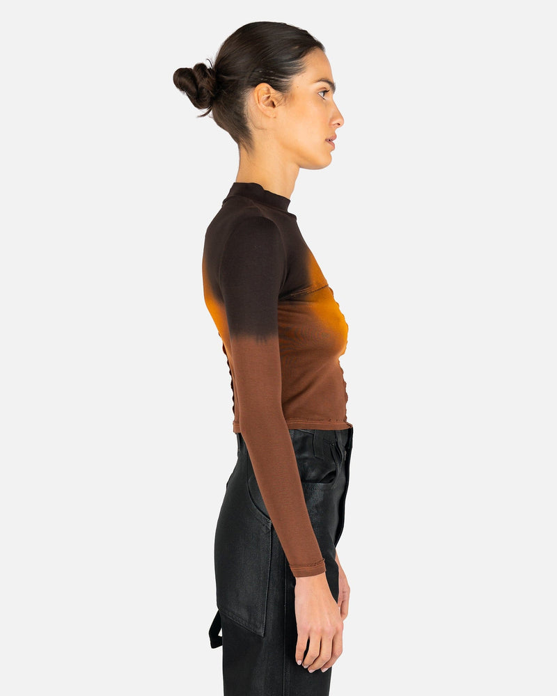 Eckhaus Latta Women Tops Lapped Baby Turtleneck in Aura