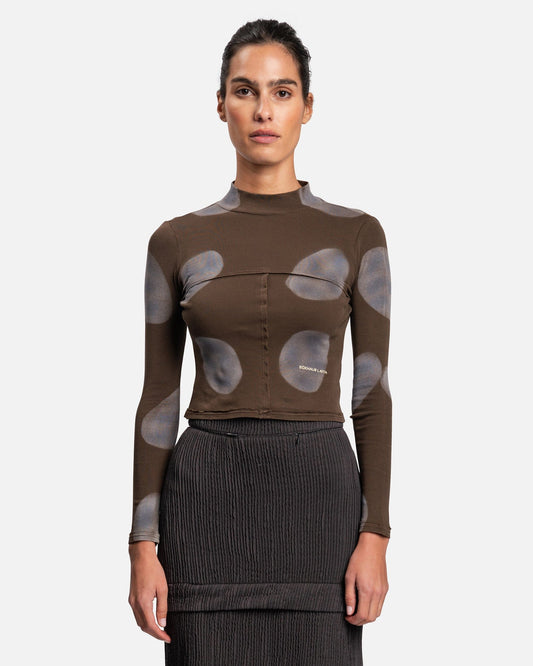 Eckhaus Latta Women Tops Lapped Baby Turtleneck in Fishbowl