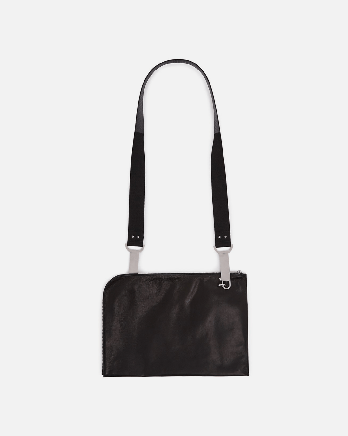 Rick Owens Leather Goods Large Soft Pouch in Black