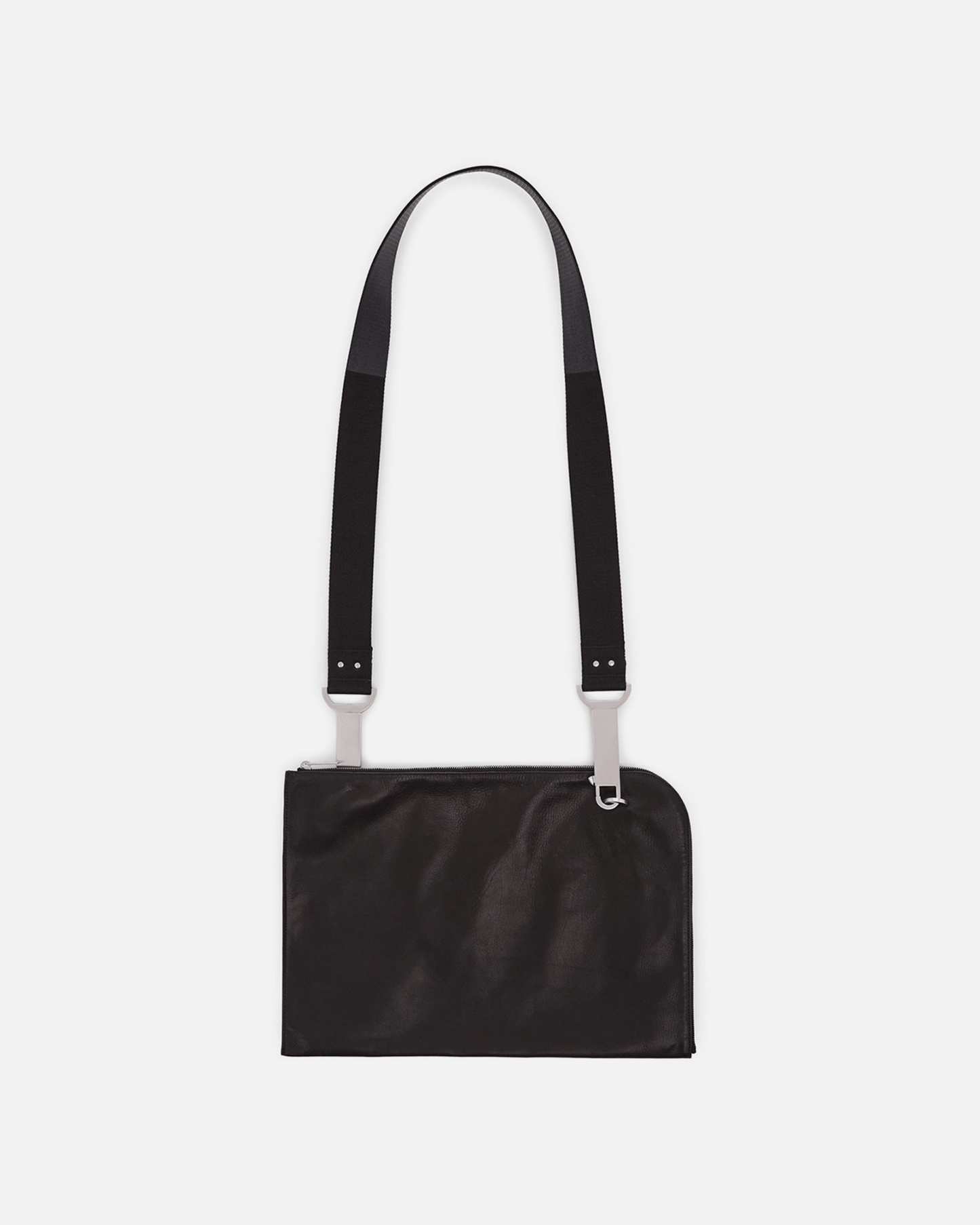 Rick Owens Leather Goods Large Soft Pouch in Black