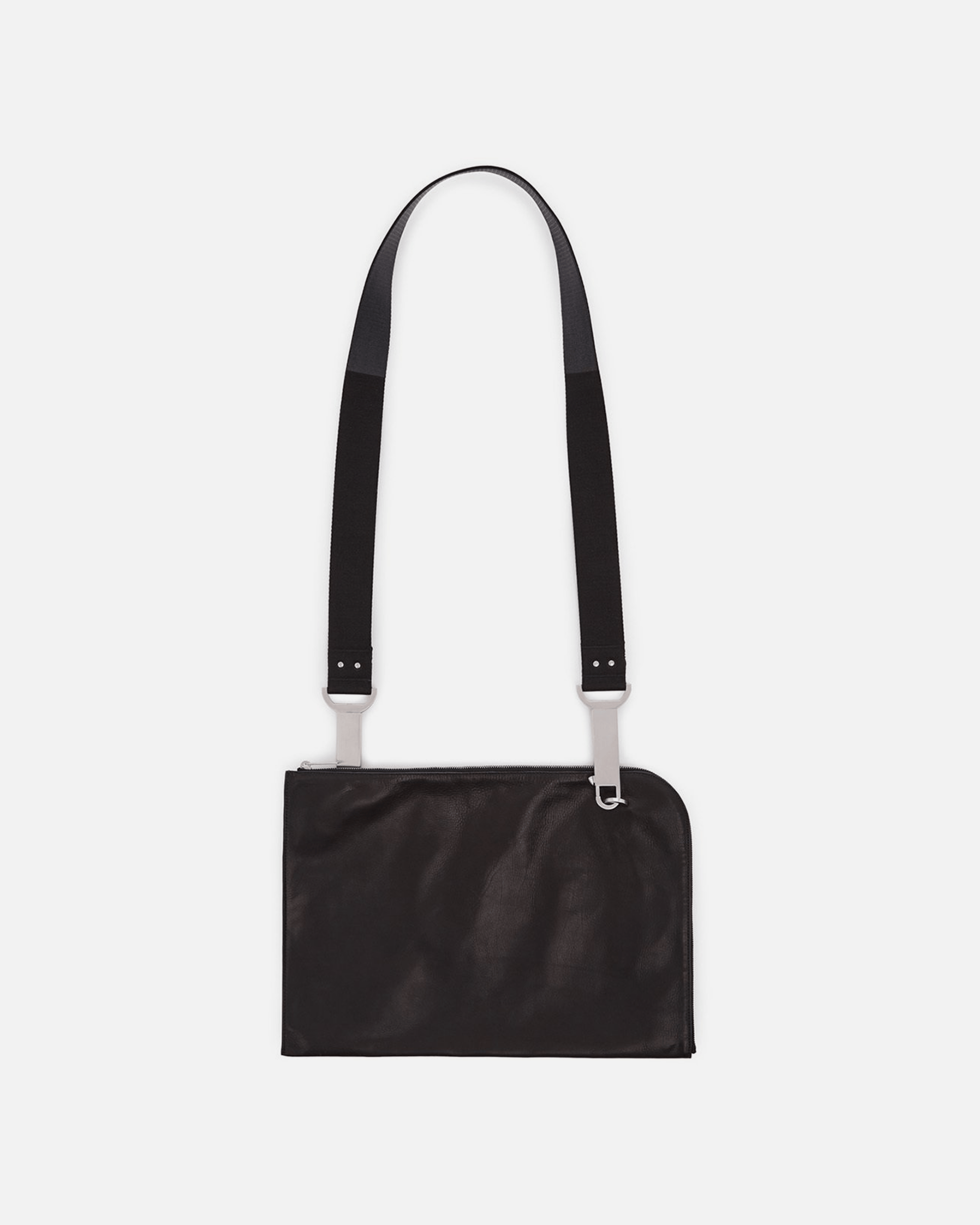 Rick Owens Leather Goods Large Soft Pouch in Black