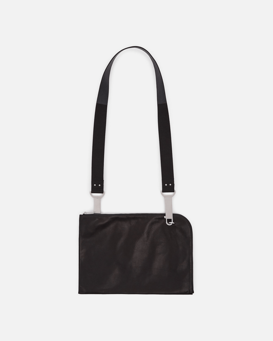 Rick Owens Leather Goods Large Soft Pouch in Black
