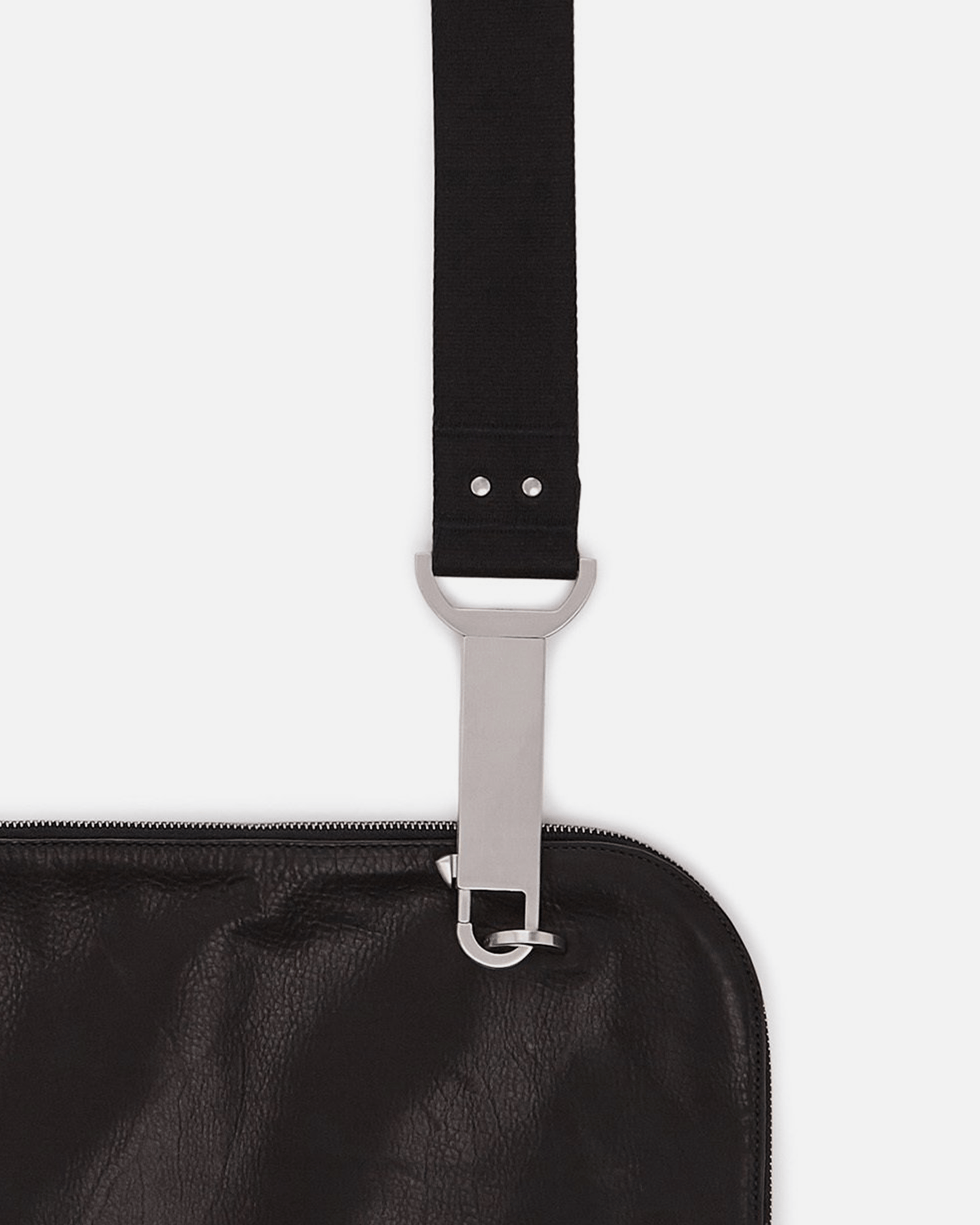 Rick Owens Leather Goods Large Soft Pouch in Black