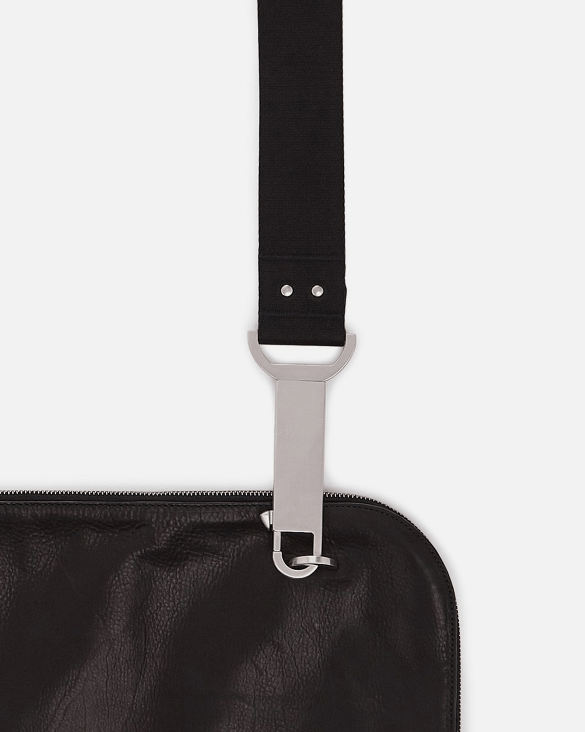 Rick Owens Leather Goods Large Soft Pouch in Black