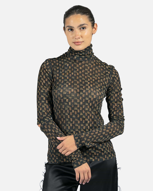 Nanushka Women Tops Larson Turtleneck in Black