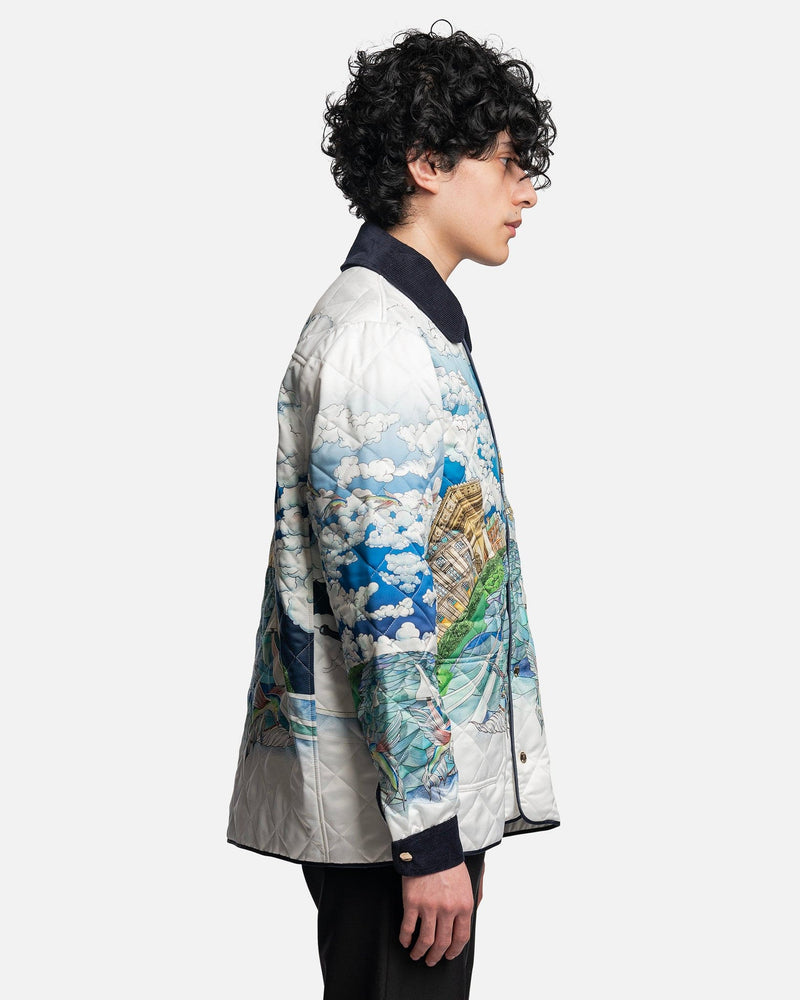 Casablanca Men's Jackets Le Voil Ideal Printed and Hunting Satin Jacket