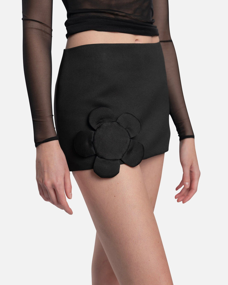 Sandy Liang Women Skirts Leaf Skirt in Black
