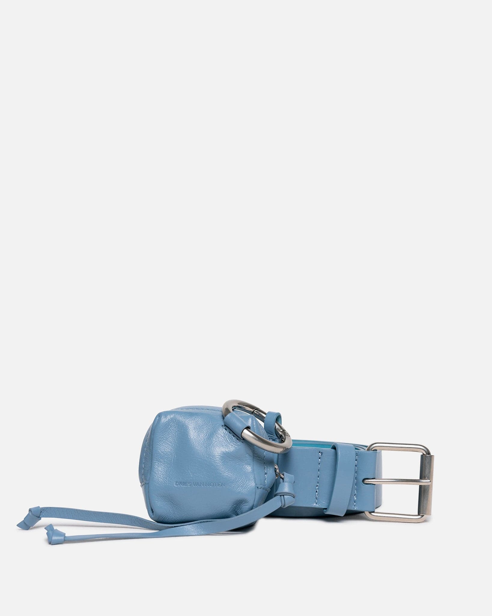 Dries Van Noten Leather Goods Leather Belt in Sky